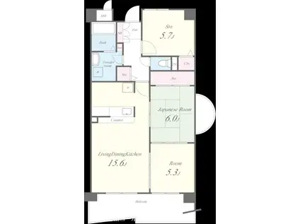 ノイフロイデ(3LDK/3階)の間取り写真