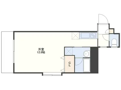 メディカルモール元船(ワンルーム/10階)の間取り写真