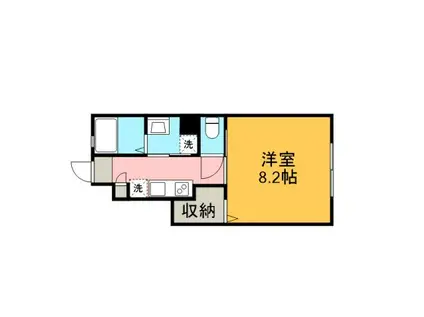 PINO COLLINA(1K/1階)の間取り写真