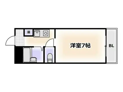 コート桜川(ワンルーム/8階)の間取り写真