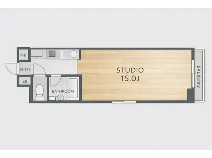 ダイアパレス横川公園(ワンルーム/5階)の間取り写真