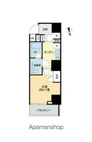 VIOR文京関口(1K/10階)の間取り写真