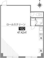 グランヒルズ西新宿(ワンルーム/1階)の間取り写真