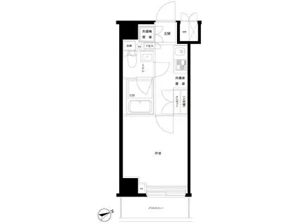 ルーブル川崎都町弐番館(1K/10階)の間取り写真