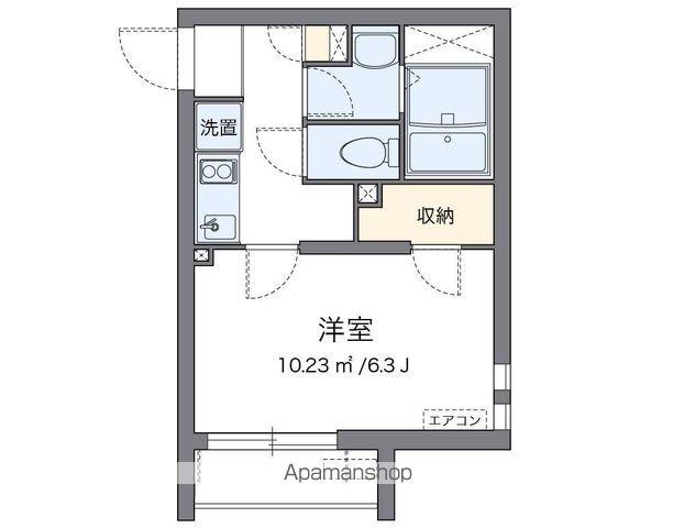 クレイノアーク東向島(1K/1階)の間取り写真