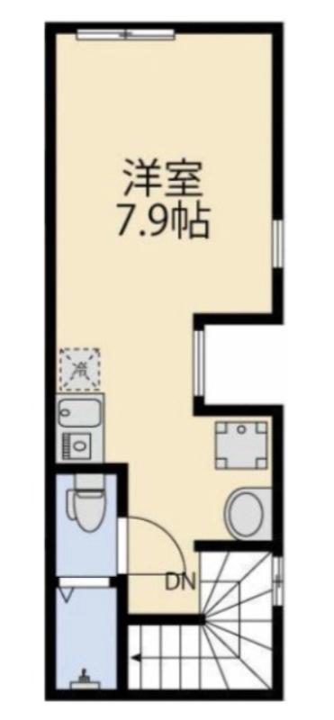 グランディール多摩川(ワンルーム/3階)の間取り写真