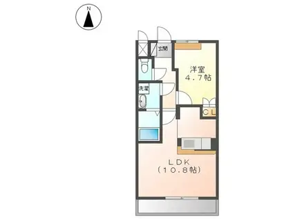 モン・ロワジール(1LDK/2階)の間取り写真