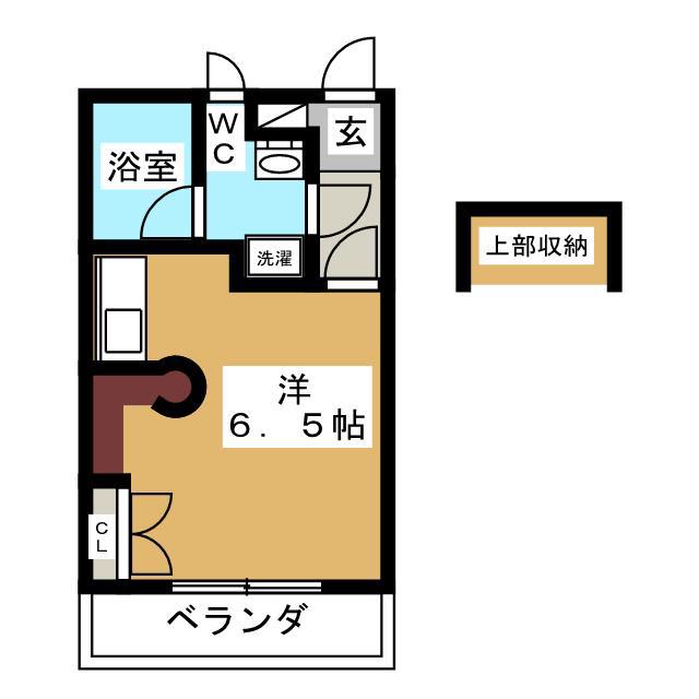TK富士見ヶ丘ハイム(ワンルーム/2階)の間取り写真