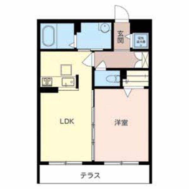 メゾンド風薫る(1LDK/1階)の間取り写真