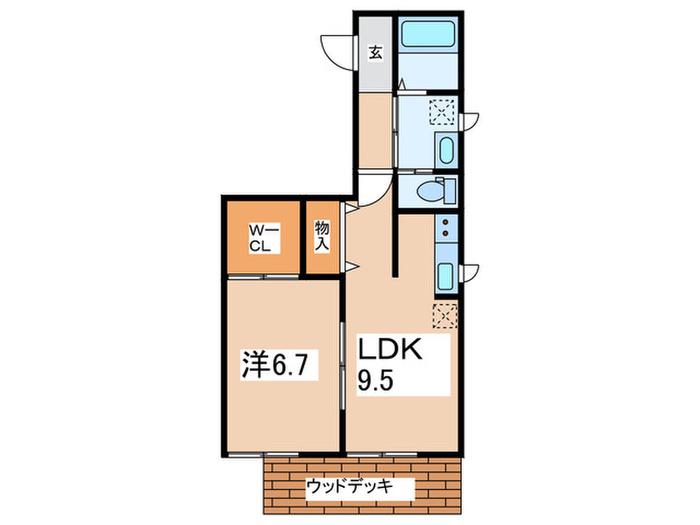 さくら館(1LDK/1階)の間取り写真