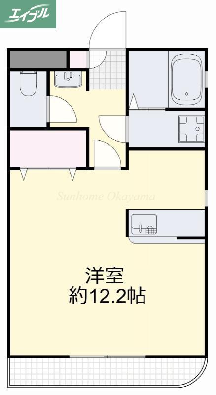 ヴィクトワール南方(ワンルーム/3階)の間取り写真