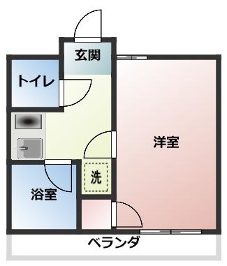 メゾン神領(1K/2階)の間取り写真