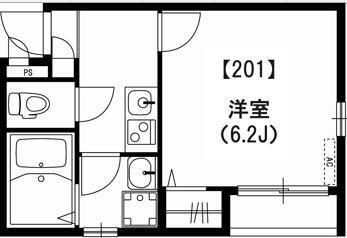 リブリ・雑司が谷(1K/2階)の間取り写真