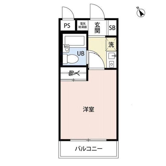 プレール要町(1K/2階)の間取り写真