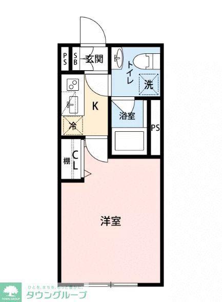 マイナビSTAY南常盤台(1K/3階)の間取り写真