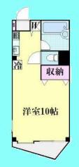 石崎ビル(ワンルーム/4階)の間取り写真