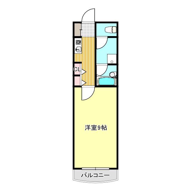 マンションカミュ(1K/3階)の間取り写真
