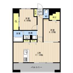 LIBTH菊陽III(2LDK/2階)の間取り写真