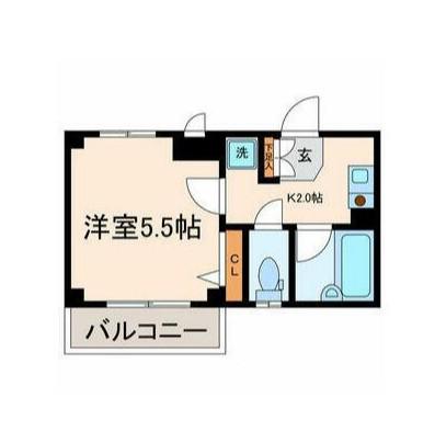 サンブリッジIII(1K/3階)の間取り写真