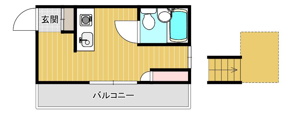 サンパレス東園田2(ワンルーム/3階)の間取り写真