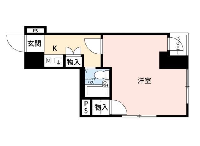 ダイカンプラザ横浜シティ(1K/3階)の間取り写真