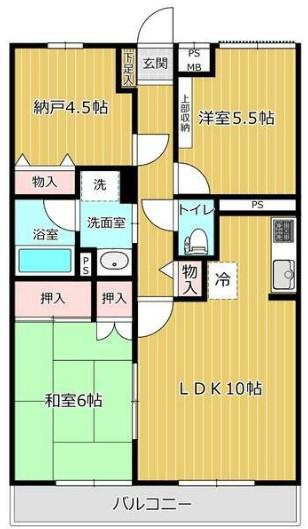 センチュリー大成(2SLDK/2階)の間取り写真