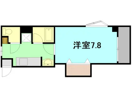 Tセリオ(1K/4階)の間取り写真