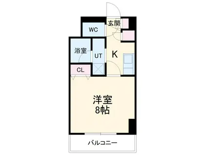 プルミエ志賀本通(1K/5階)の間取り写真