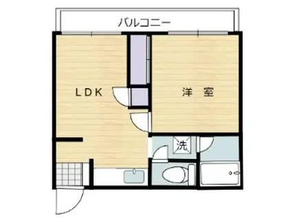 レヂオンマンション(1LDK/3階)の間取り写真