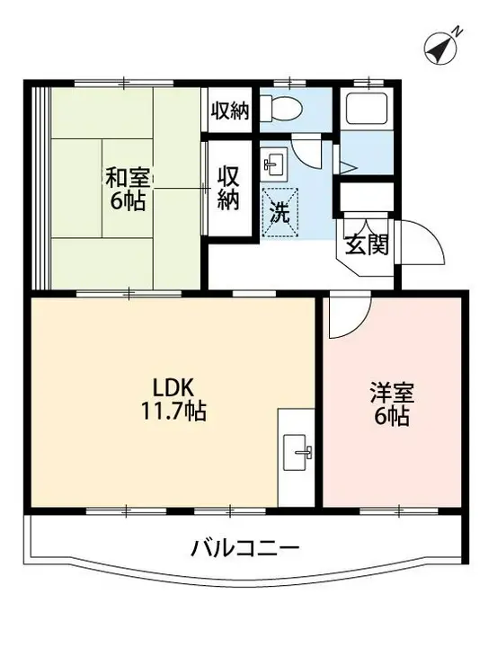 サンヒルーズ 2階階 間取り