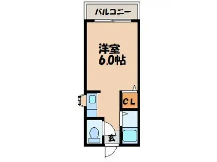 REVIA3(ワンルーム/2階)の間取り写真