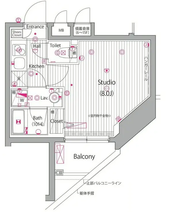 ガーラ・シティ渋谷南平台 10階階 間取り