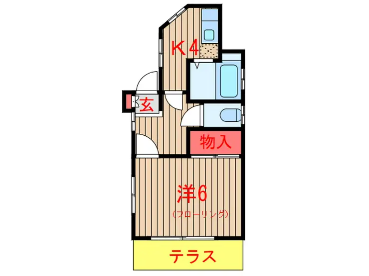徳永アパート 1階階 間取り