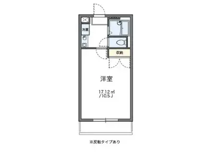 レオパレス源(1K/3階)の間取り写真