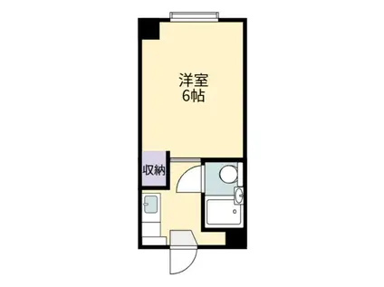 コーポ西嫁島(1K/3階)の間取り写真