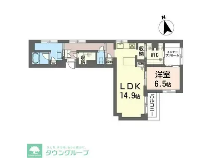 ヴィオラ・ボヌール(1LDK/3階)の間取り写真