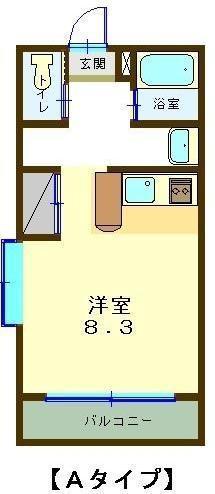 グローリア レジデンス(1K/3階)の間取り写真