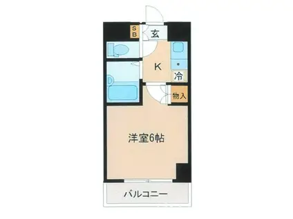 ステュディオ仙台(1K/3階)の間取り写真