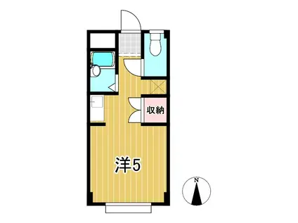 Sビル(ワンルーム/3階)の間取り写真