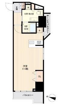 SIDEONE(ワンルーム/5階)の間取り写真