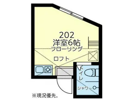 ユニテックホームズ(ワンルーム/2階)の間取り写真