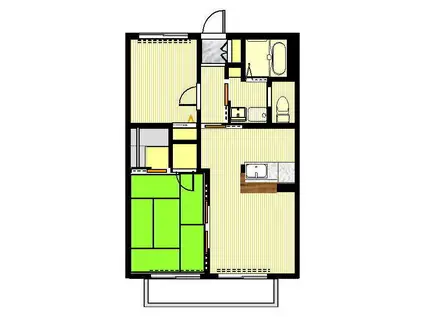 ディアス青葉(2LDK/2階)の間取り写真