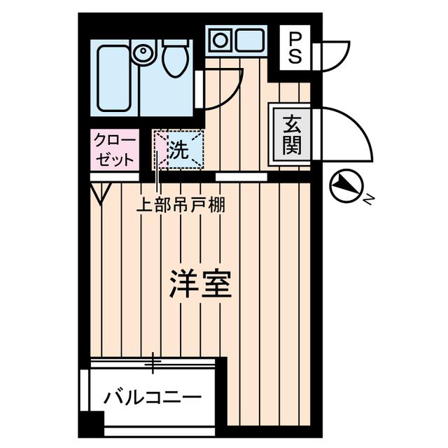 豊町中央コーポ(ワンルーム/3階)の間取り写真
