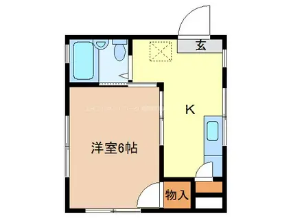 柳田アパート(1K/3階)の間取り写真