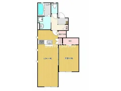 メゾンド・メルヴェーユ須磨(1LDK/1階)の間取り写真