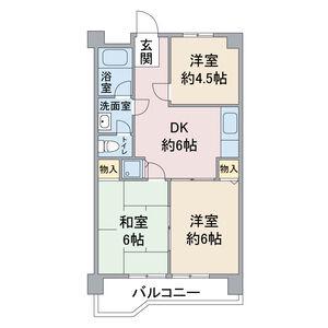 レジデンス・オーミ(3DK/5階)の間取り写真