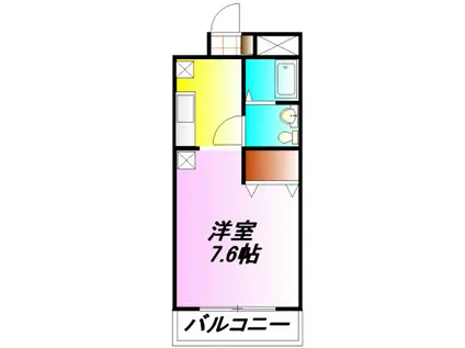 サフィーロ(1K/3階)の間取り写真