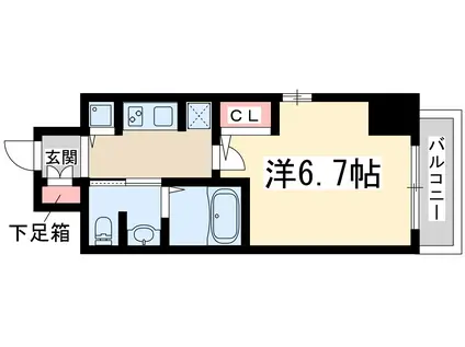 アドバンス新大阪Ⅵ ビオラ(1K/11階)の間取り写真