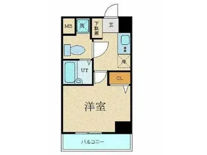 クレアシオン後楽園(1K/2階)の間取り写真