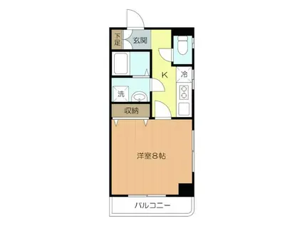 プルミエール清州(1K/5階)の間取り写真